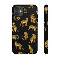 Printify Black Leopards Tough Phone Case