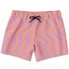 Subliminator Peach & Orchid Abstract Striped Swim Shorts Men 1 Subliminator Peach & Orchid Abstract Striped Swim Shorts Men