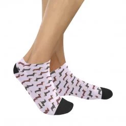 Interestprint Dachshund Lovers Womens Anklet Socks (4 Colors)