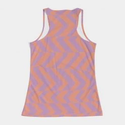 Harlow & Lloyd Peach & Orchid Striped Women's Tank T Shirts & Tanks 15 Harlow & Lloyd Peach & Orchid Striped Women's Tank T Shirts & Tanks