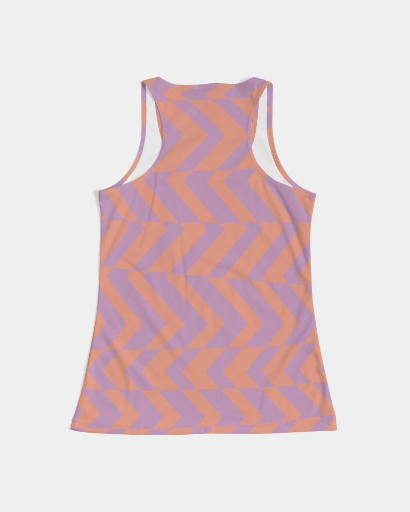 Harlow & Lloyd Peach & Orchid Striped Women's Tank T Shirts & Tanks 9 Harlow & Lloyd Peach & Orchid Striped Women's Tank T Shirts & Tanks