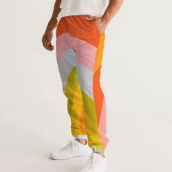 Harlow & Lloyd Pants & Joggers Orange Vortex Men's Lightweight Track Pants