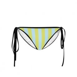 Harlow & LLoyd Blue Lime Stripes Bikini Bottom Women