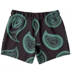 Subliminator Mint Paisley Swim Shorts Men