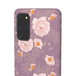 Printify Orange Peonies Floral Rose Phone Case