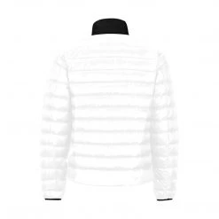 Harlow & Lloyd Grizzly Bear White Mens Lightweight Puffer Jacket Jackets