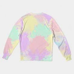 Harlow & Lloyd Sweatshirts & Pullovers Banana Mint Candy Explosion Tie Dye French Terry Pullover Sweatshirt