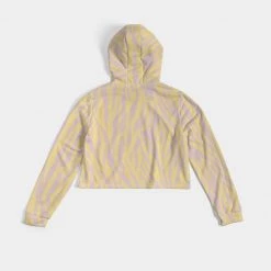 Harlow & Lloyd Dust Storm Zebra Women's Cropped Hoodie Hoodies