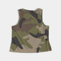 Harlow & Lloyd T Shirts & Tanks Woodland Camo Women's Cropped Tank