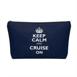 Printify Keep Calm & Cruise On Accessory Pouch Accessories