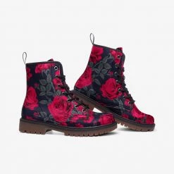 Harlow & Lloyd Shoes Dark Vintage Roses Lace Up Boots 7 Harlow & Lloyd Shoes Dark Vintage Roses Lace Up Boots