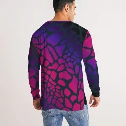 Harlow & Lloyd Raspberry Giraffe Men's Long Sleeve Tee T Shirts & Tanks