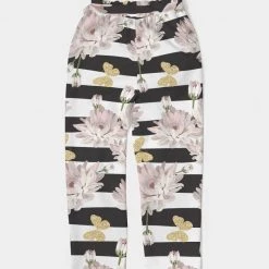 Harlow & Lloyd Pants & Joggers Pink Chrysanthemum Butterflies Women's Belted Tapered Pants 12 Harlow & Lloyd Pants & Joggers Pink Chrysanthemum Butterflies Women's Belted Tapered Pants