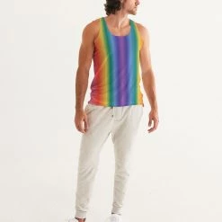 Harlow & Lloyd Rainbow Vertical Stripe Tank T Shirts & Tanks 12 Harlow & Lloyd Rainbow Vertical Stripe Tank T Shirts & Tanks