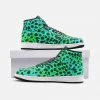 Harlow & Lloyd Neon Green Leopard Print Unisex Sneakers