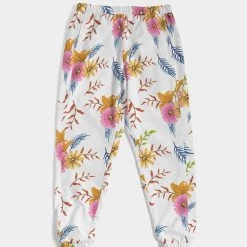 Harlow & Lloyd Pants & Joggers White Summer Floral Lightweight Men's Track Pants