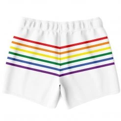 Subliminator Rainbow Thin Stripes Swim Shorts