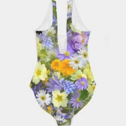 Harlow & Lloyd Spring Flowers Women's One-Piece Swimsuit 13 Harlow & Lloyd Spring Flowers Women's One-Piece Swimsuit