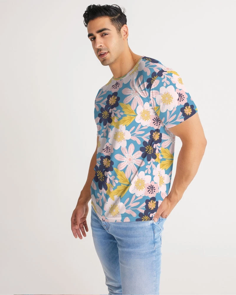 Harlow & Lloyd Blue Frisky Floral Men's Tee 6 Harlow & Lloyd Blue Frisky Floral Men's Tee