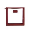 Harlow & Lloyd Personalized Leather Trimmed Transparent Toiletry Bag In Burgundy 1 Harlow & Lloyd Personalized Leather Trimmed Transparent Toiletry Bag In Burgundy