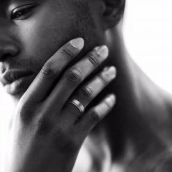 ALIX - VNX Personalized Unisex Rotatable Spinner Ring In Silver, Gold, Black Rings