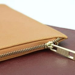 Harlow & Lloyd Personalized Monogram Pouch In Saffiano Leather (Multiple Colors)