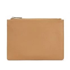 Harlow & Lloyd Personalized Monogram Pouch In Saffiano Leather (Multiple Colors)