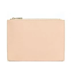 Harlow & Lloyd Personalized Monogram Pouch In Saffiano Leather (Multiple Colors)