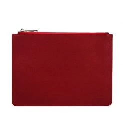 Harlow & Lloyd Personalized Monogram Pouch In Saffiano Leather (Multiple Colors)