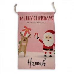 Harlow & Lloyd Personalized Santa Sack - Custom Christmas Sack