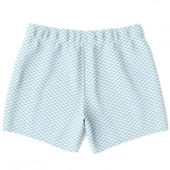 Subliminator Men Powder Blue Herringbone Swim Shorts