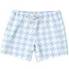Subliminator Men Pale Blue Houndstooth Swim Shorts