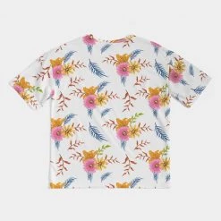 Harlow & Lloyd White Summer Floral Men's Premium Heavyweight Tee T Shirts & Tanks