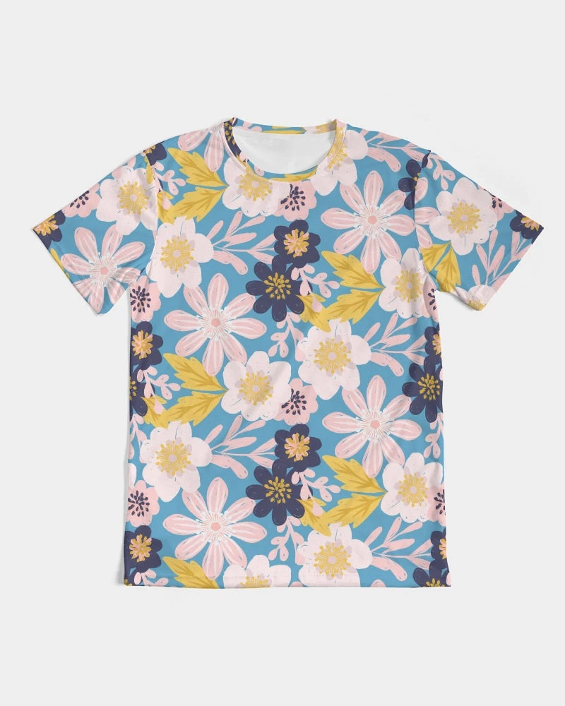 Harlow & Lloyd Blue Frisky Floral Men's Tee 4 Harlow & Lloyd Blue Frisky Floral Men's Tee