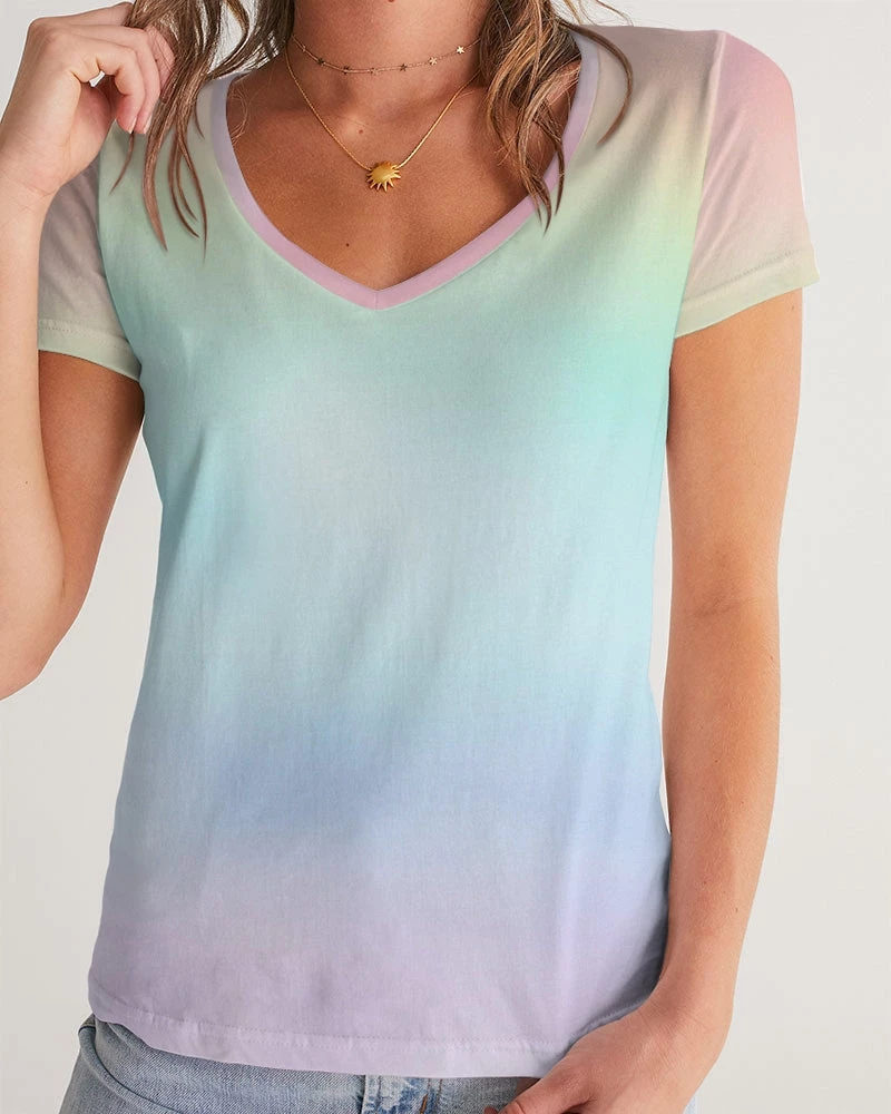 Harlow & Lloyd Soft Rainbow V-Neck Tee 6 Harlow & Lloyd Soft Rainbow V-Neck Tee