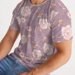 Harlow & Lloyd T Shirts & Tanks Orange Peonies Floral Rose Men's Tee 14 Harlow & Lloyd T Shirts & Tanks Orange Peonies Floral Rose Men's Tee