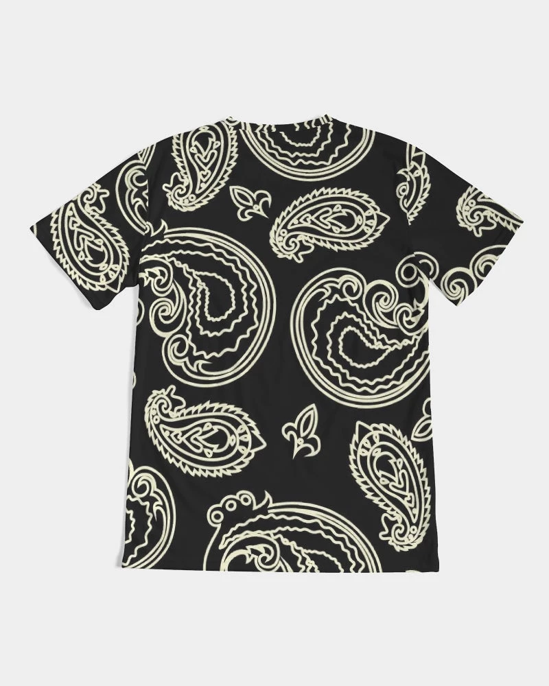 Harlow & Lloyd Black & Bone Paisley Men's Tee T Shirts & Tanks 10 Harlow & Lloyd Black & Bone Paisley Men's Tee T Shirts & Tanks
