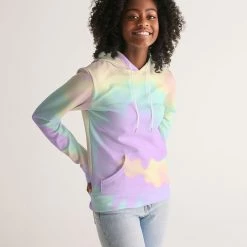 Harlow & Lloyd Lilac Mint Tie Dye Women's Hoodie Hoodies