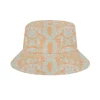 Harlow & Lloyd Green & Orange Snake Print Bucket Hat