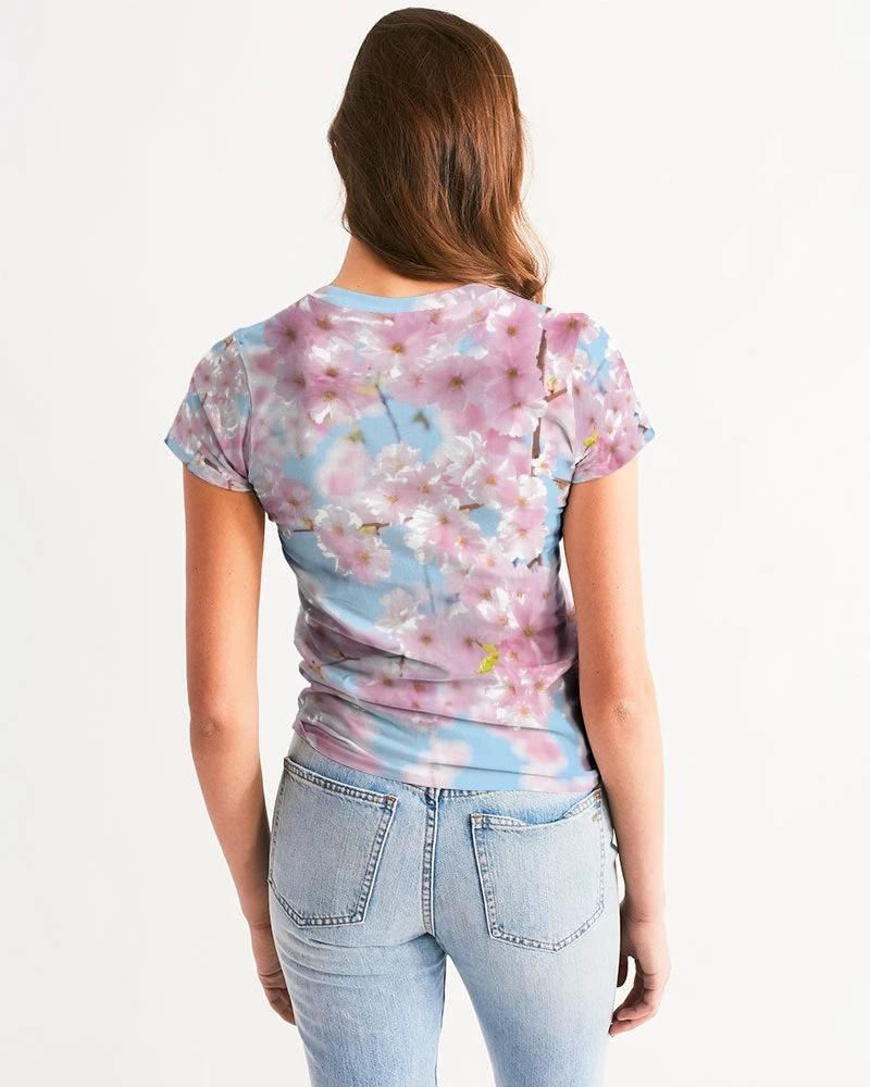 Harlow & Lloyd Cherry Blossom Sky Women's Tee 8 Harlow & Lloyd Cherry Blossom Sky Women's Tee