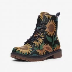 Harlow & Lloyd Sunflower Artiste Black Lace Up Boots Shoes