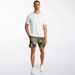 Subliminator Woodland Camo Fleece Shorts