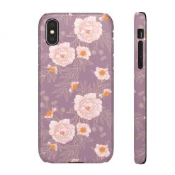 Printify Orange Peonies Floral Rose Phone Case