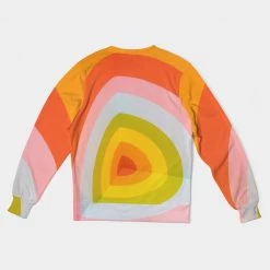 Harlow & Lloyd Orange Vortex Men's French Terry Pullover Sweatshirt