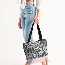 Harlow & Lloyd Pink & Leopard Print Canvas Zip Tote 10 Harlow & Lloyd Pink & Leopard Print Canvas Zip Tote