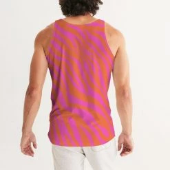 Harlow & Lloyd T Shirts & Tanks Flaming Zebra Men's Tank