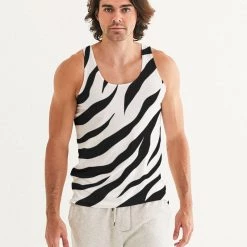 Harlow & Lloyd White Tiger Men's Tank