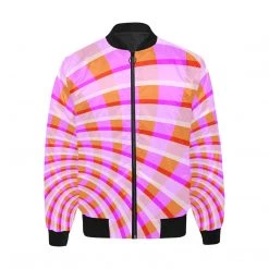 Harlow & Lloyd Violet Orbital Quilted Bomber Jacket Jackets