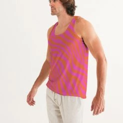 Harlow & Lloyd T Shirts & Tanks Flaming Zebra Men's Tank