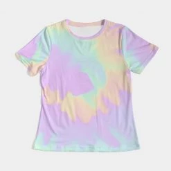 Harlow & Lloyd Lilac Mint Tie Dye Women's Tee T Shirts & Tanks